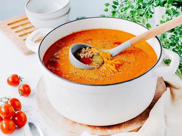 Cheeseburger-Suppe Rezept | LECKER