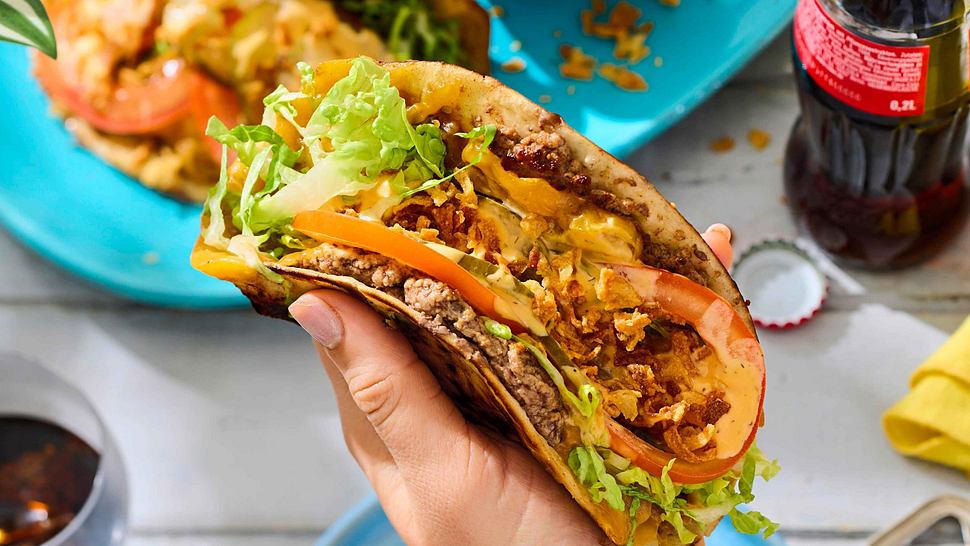 Smashed Cheeseburger-Tacos Rezept - Foto: House of Food / Bauer Food Experts KG