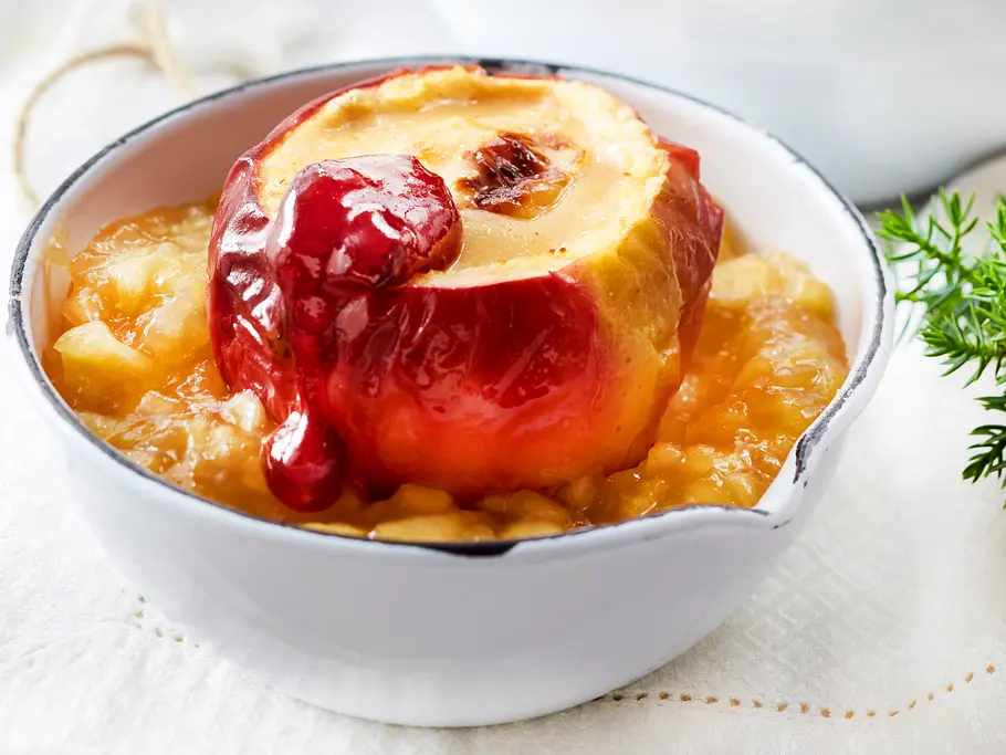 Bratapfel-Rezepte: Cheesecake im Bratapfel