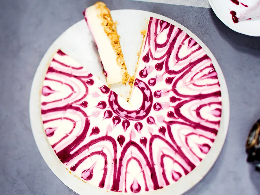 Cheesecake im Lace-Look Rezept Cheesecake im Lace-Look Rezept