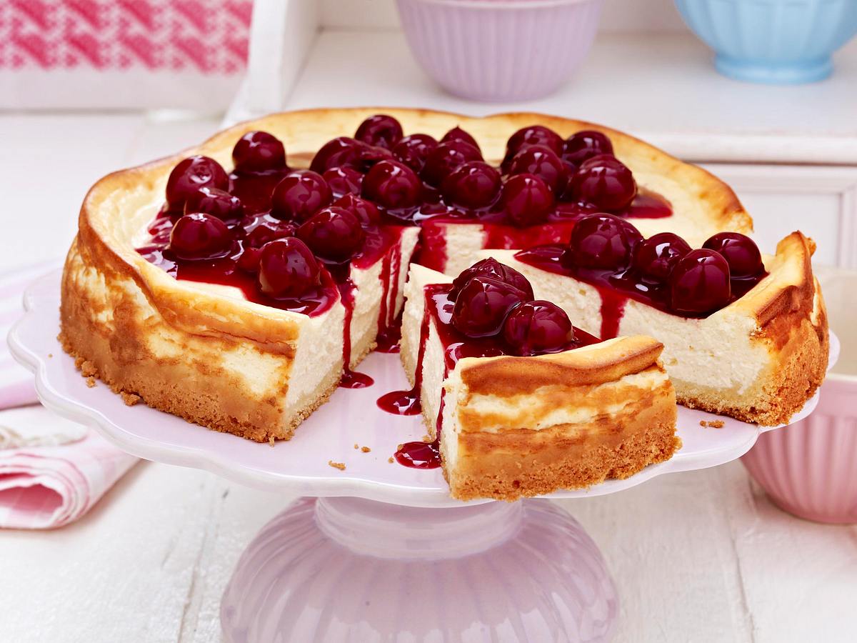 Cheesecake mit Kirschen Rezept