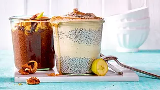 Chiapudding mit Bananen-Zimt-Eis Rezept - Foto: LECKER @ Bauer Media Group Chiapudding mit Bananen-Zimt-Eis Rezept - Foto: LECKER @ Bauer Media Group