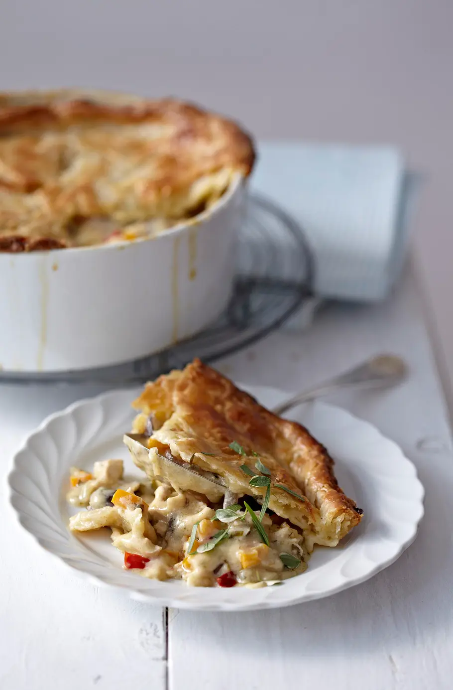 Chicken Pot Pie (Hähnchen à la King) Rezept Chicken Pot Pie (Hähnchen à la King) Rezept