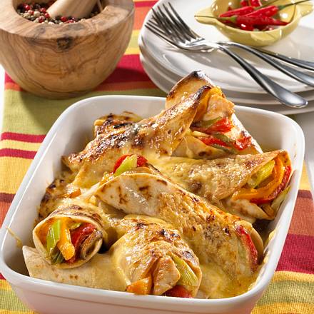 Chicken-Quesadilla-Auflauf Rezept Chicken-Quesadilla-Auflauf Rezept