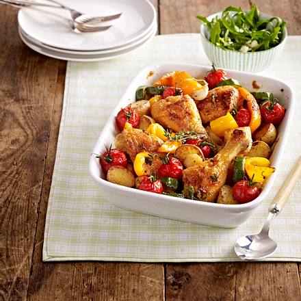 chicken traybake Rezept