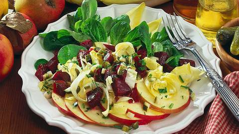 Chicoree-Apfelsalat mit Rote Bete Rezept - Foto: Horn