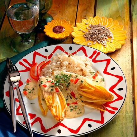 Chicorée in Käsesoße Rezept