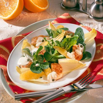 Chicorée-Salat mit Putenstreifen Rezept Chicorée-Salat mit Putenstreifen Rezept