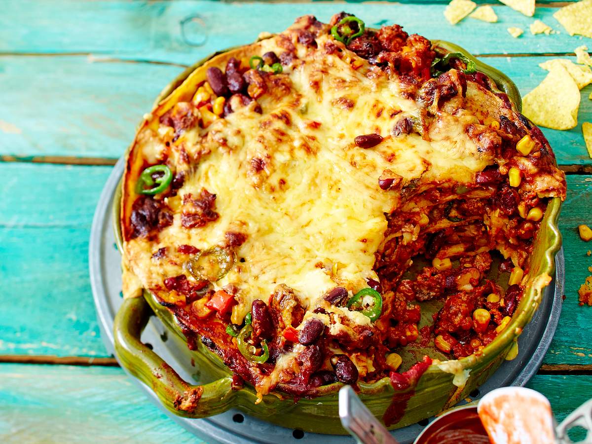 Chili con Carne-Lasagne Rezept