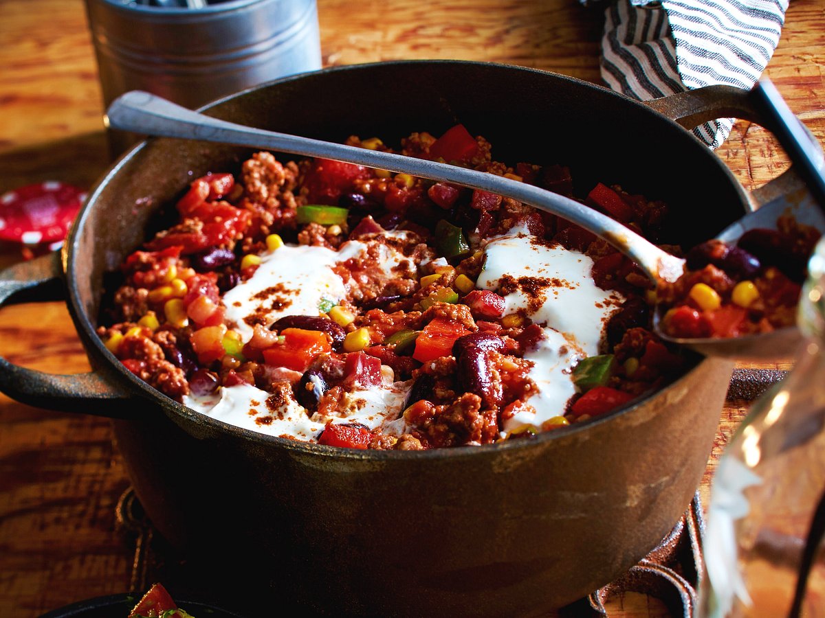 Chili con Carne mit Schokolade