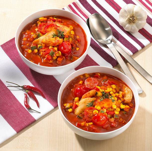 Chili-con-Chicken-Eintopf Rezept Chili-con-Chicken-Eintopf Rezept