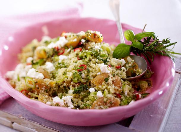 Chili-Couscous-Salat mit Kräuteraprikosen Rezept Chili-Couscous-Salat mit Kräuteraprikosen Rezept