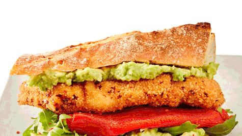 Chili-Nugget-sandwich mit Avocadocreme Rezept - Foto: House of Food / Bauer Food Experts KG