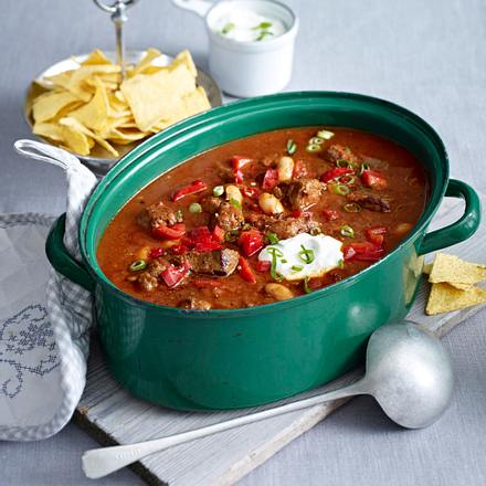 Chili-Rindfleisch-Topf Rezept