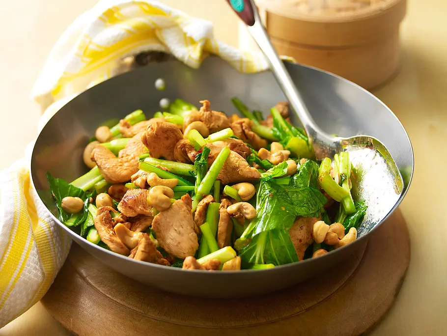 Chilihähnchen mit Cashewkernen Rezept Chilihähnchen mit Cashewkernen Rezept