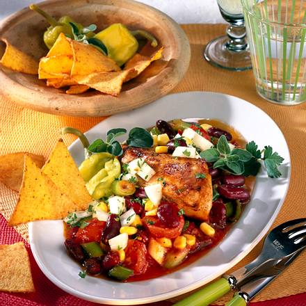 Chilli-Hähnchen mit Taco-Chips Rezept