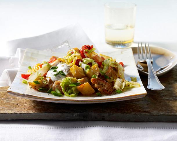 Chinakohl-Schnitzel-Pfanne Rezept