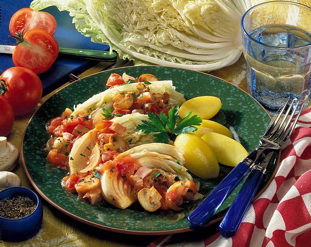 Chinakohlgemüse mit Kartoffeln Rezept Chinakohlgemüse mit Kartoffeln Rezept