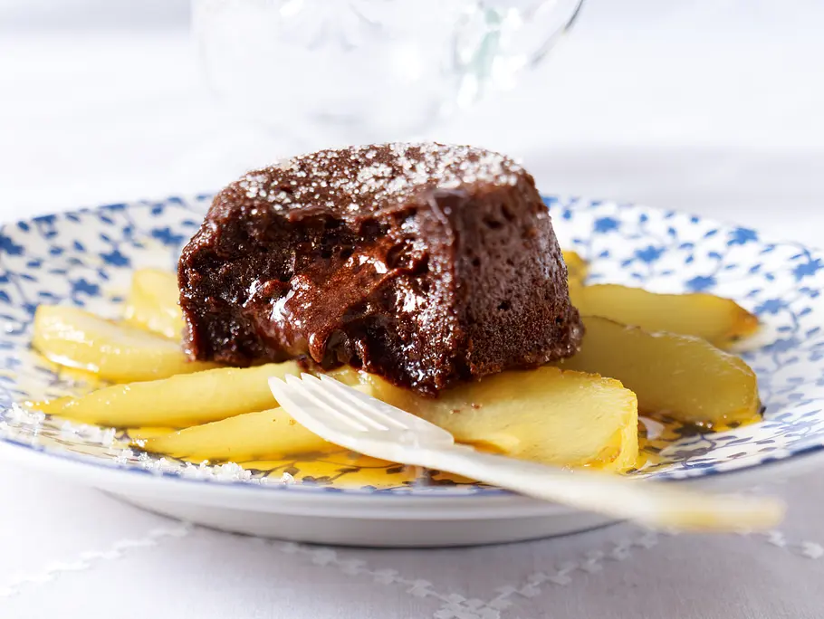 Chocolat malheur mit Birnen Rezept