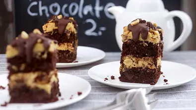 Chocolate-Peanut-Stack Rezept - Foto: LECKER @ Bauer Media Group