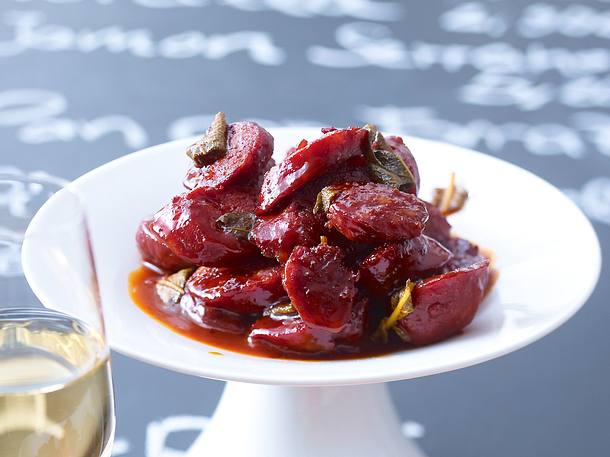 Chorizo in Rotwein Rezept Chorizo in Rotwein Rezept