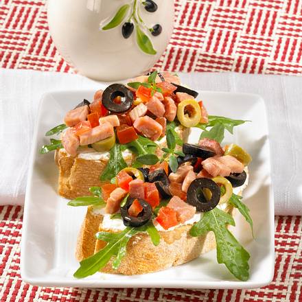 Ciabatta mit Schinken & Oliven Rezept