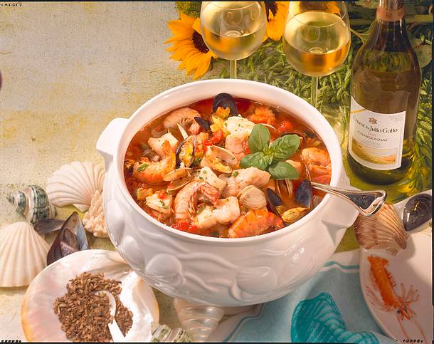 Cioppino (Kalifornischer Fischtopf) Rezept Cioppino (Kalifornischer Fischtopf) Rezept