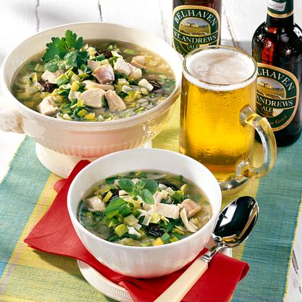 Cock a Leekie (Schottischer Hähnchen-Porree-Topf) Rezept Cock a Leekie (Schottischer Hähnchen-Porree-Topf) Rezept