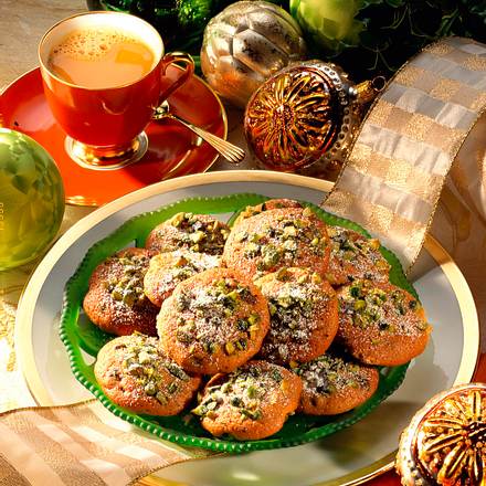 Cookies mit Pistazien Rezept Cookies mit Pistazien Rezept