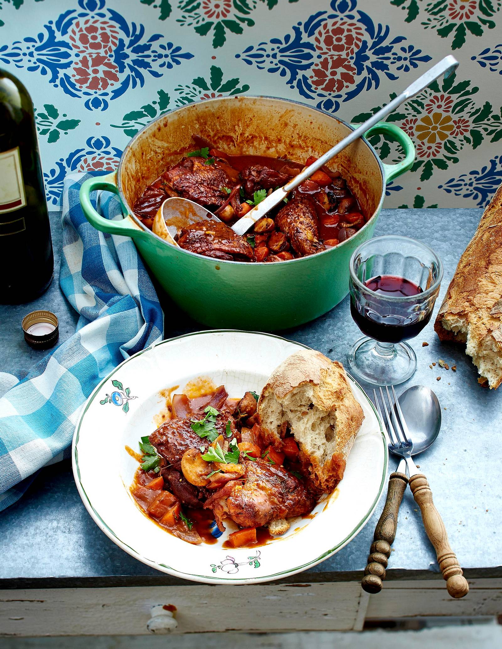 Coq au vin Rezept LECKER