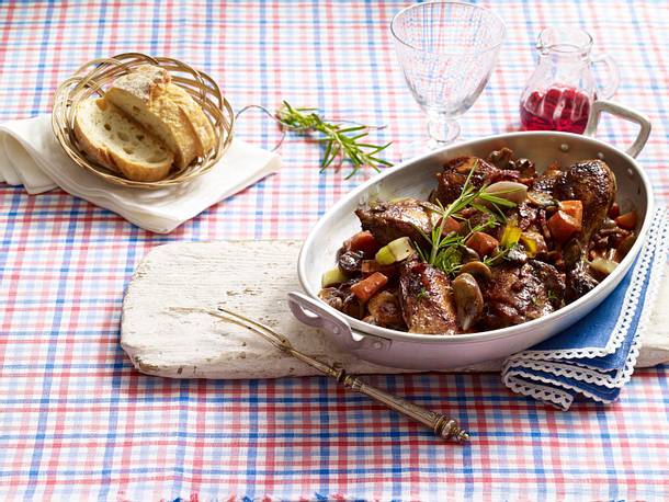 Coq au vin Rezept Coq au vin Rezept