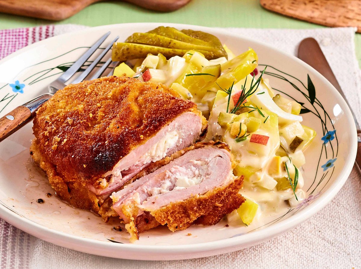 Cordon bleu mit Kartoffelsalat „Spreewälder Art“ 