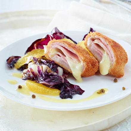 Cordon Bleu mit kurz gebratenem Radicchio Rezept