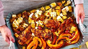 Countryhuhn vom Blech Rezept - Foto: LECKER @ Bauer Media Group Countryhuhn vom Blech Rezept - Foto: LECKER @ Bauer Media Group