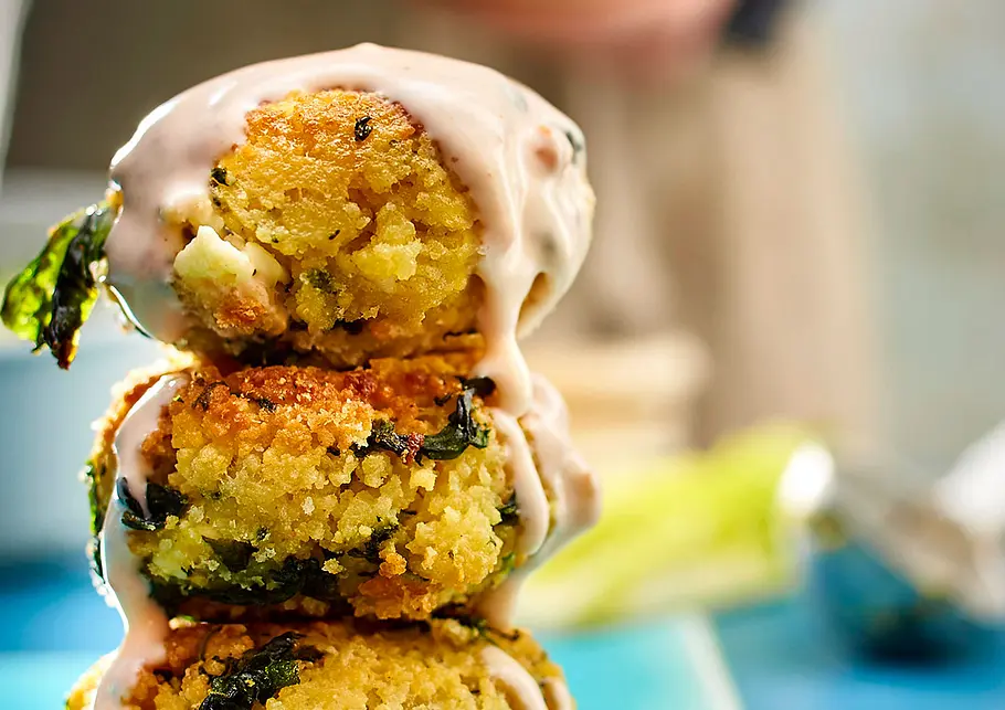 Couscous-Bites mit Spinat und Feta Rezept
