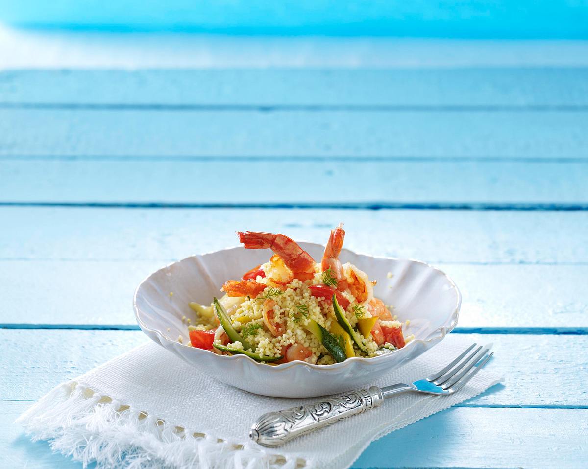 Couscous mit Garnelen Rezept