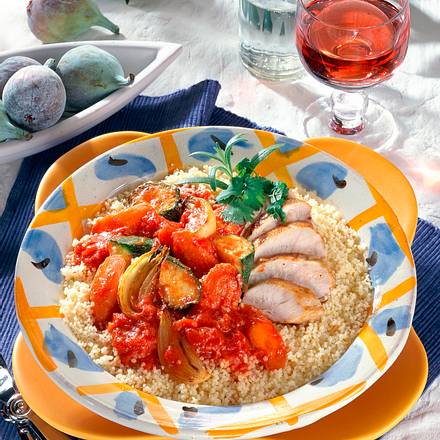 Couscous mit Tomaten-Gemüse Rezept