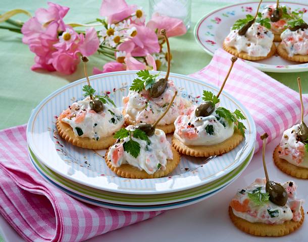 Cracker mit Bärlauchcreme Rezept