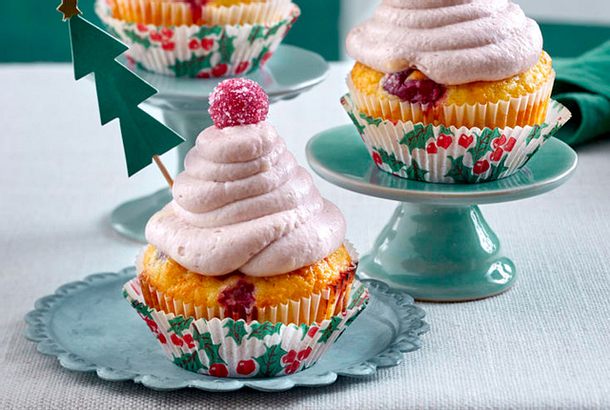 Saftige Cranberry-Cupcakes Rezept