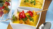 Cremige Currysuppe mit Hähnchenspieß Rezept - Foto: House of Food / Bauer Food Experts KG