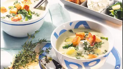 Cremige Lauchsuppe Rezept - Foto: LECKER @ Bauer Media Group