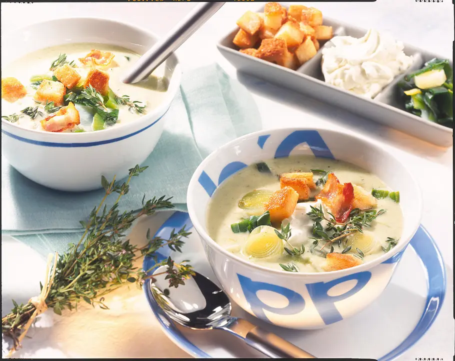 Cremige Lauchsuppe Rezept