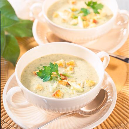 Cremige Lauchzwiebelsuppe Rezept Cremige Lauchzwiebelsuppe Rezept