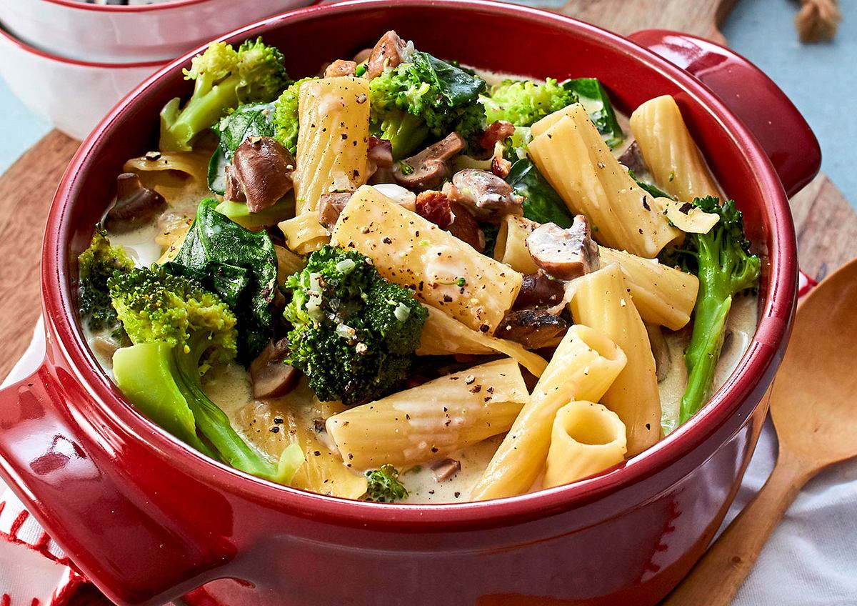 cremige One-Pot- Pasta mit Brokkoli Rezept