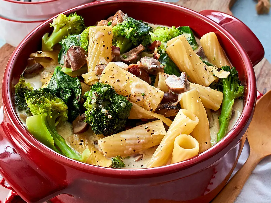 cremige One-Pot- Pasta mit Brokkoli Rezept