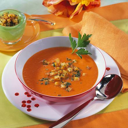 Cremige Paprikasuppe Rezept Cremige Paprikasuppe Rezept