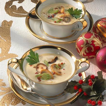 Cremige Pilzsuppe Rezept Cremige Pilzsuppe Rezept