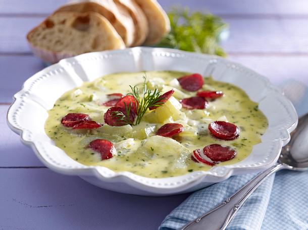 Cremige Schmorgurkensuppe Rezept Cremige Schmorgurkensuppe Rezept
