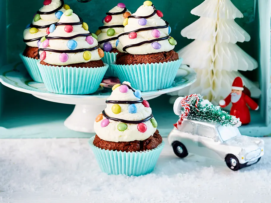 Weihnachts-Cupcakes Rezept Cremige Weihnachts-Cupcakes Rezept