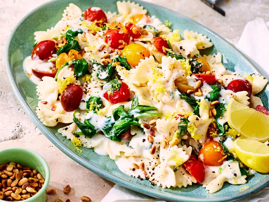 Cremige Zitronenpasta Rezept Cremige Zitronenpasta Rezept